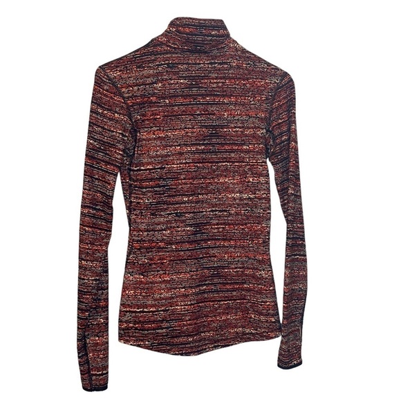 Nike Pro Dri-fit Women’s full Zip Running Jacket Top Small black red orange - Picture 2 of 8